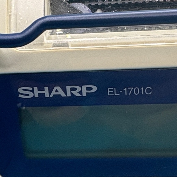 VINTAGE PRINTING CALCULATOR FOR SHARP FANS FITS EL 1701C OR EL1701C READ - Picture 2 of 7